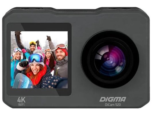 Экшн-камера Digma DiCam 520 серый